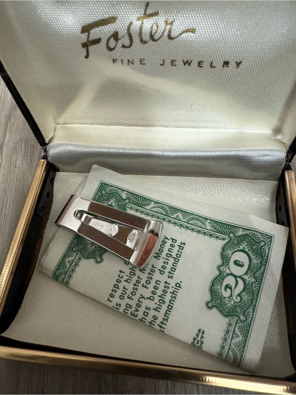 Vintage Foster Money Clip - Picture 2 of 2